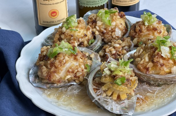 갈릭소스 전복찜