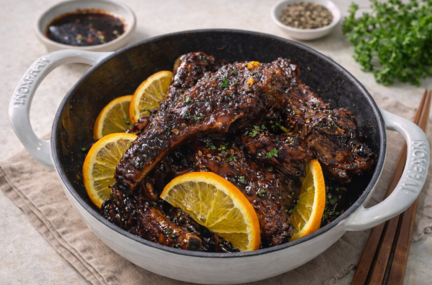 발사믹소스 등갈비 조림