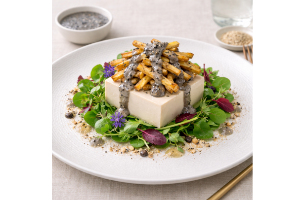 흑임자드레싱 연두부 샐러드